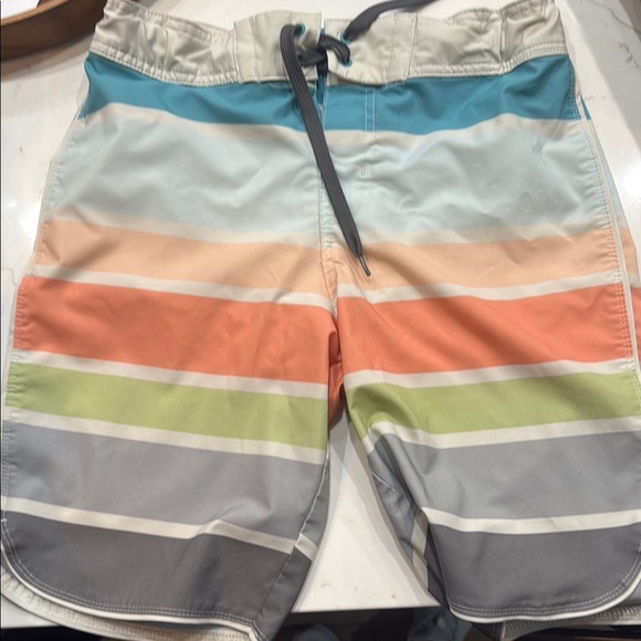 Art Class Blue and Orange Swim Trunks Quick-Dry Comfort - Picture 1 of 4